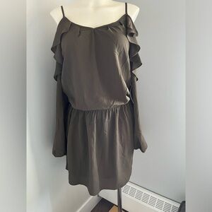 Dex Clover Green Trefle Vert Off shoulder Top Dress Skirt